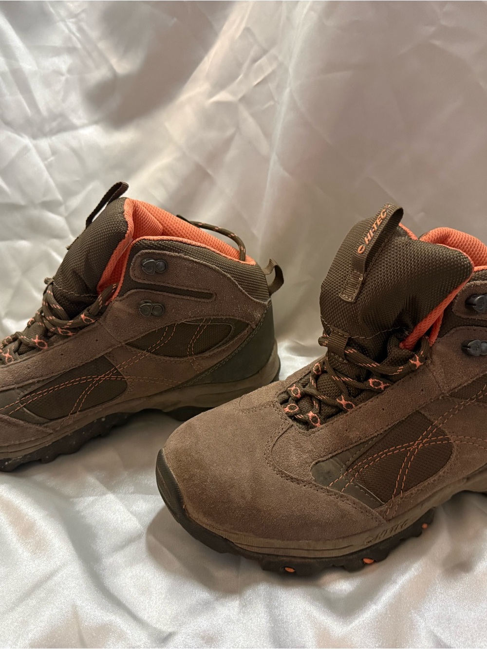 Hi-Tec Brown Boots with Orange Interior